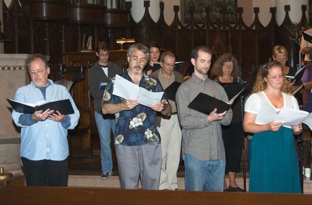 Rehearsal with soloists 1