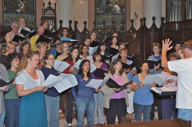 Rehearsal with soloists 2