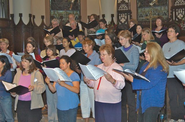 Rehearsal with soloists 4